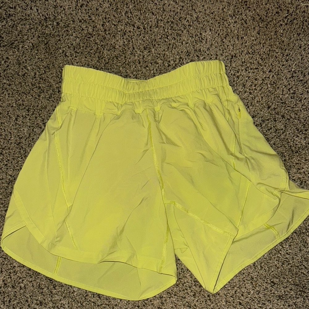 Women's lemon-lime LuLuLemon Shorts